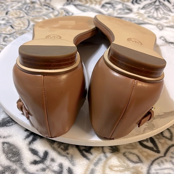 MICHAEL Michael Kors Kristen Thong Flat Sandals, Cognac Size 9M - Picture 12 of 15
